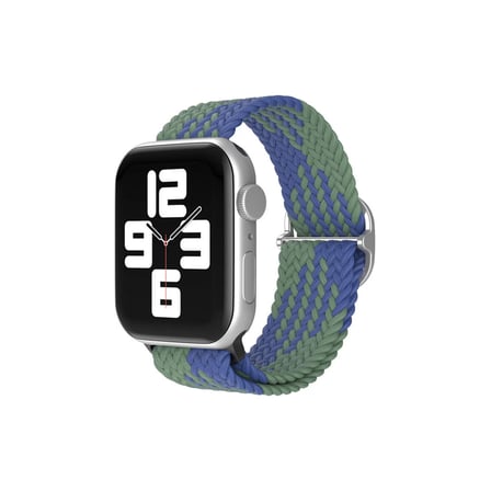 Apple Watch 42mm Uyumlu Star Kordon - Yeşil-Lacivert