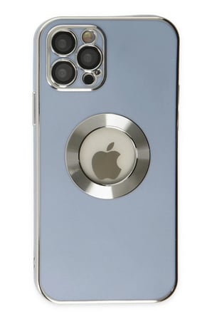 Apple iPhone 12 Pro Uyumlu Kılıf Store Silikon - Sierra Blue