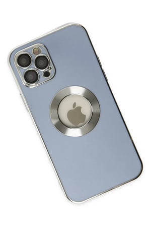 Apple iPhone 12 Pro Uyumlu Kılıf Store Silikon - Sierra Blue