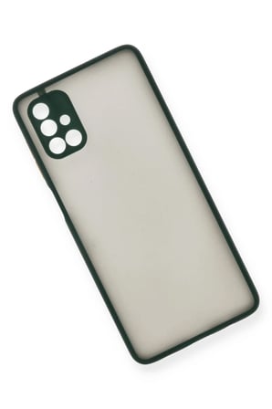 Samsung Galaxy M51 Uyumlu Kılıf Montreal Silikon Kapak - Yeşil
