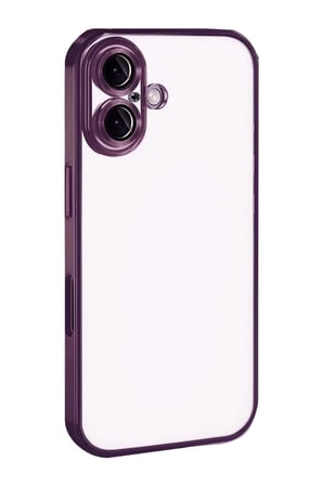 Apple iPhone 17 Uyumlu Lensli Silikon - Açık Mor