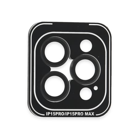 Joko Apple iPhone 15 Pro Max Uyumlu PVD Metal Kamera Lens - Siyah