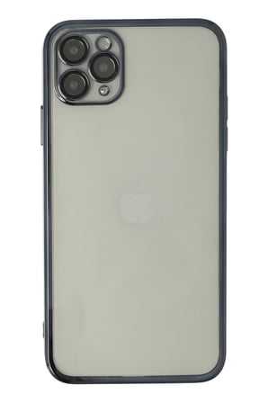 Apple iPhone 11 Pro Max Uyumlu Kılıf Lensli Silikon - Siyah