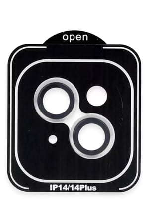 Joko Apple iPhone 14 Uyumlu PVD Metal Kamera Lens - Gümüş