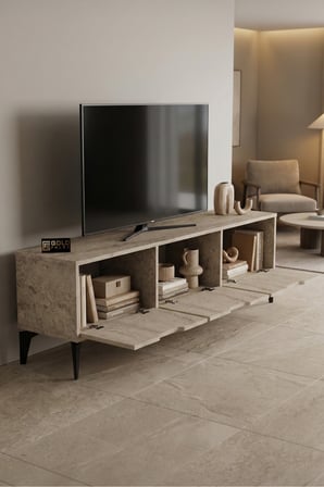 Royal TV Sehpası Suntalam Ekru 160x35