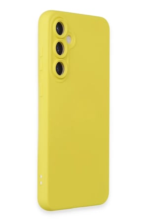 Samsung Galaxy S23 FE Uyumlu Kılıf Nano içi Kadife Silikon - Sarı