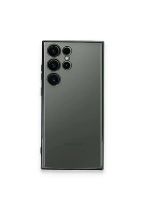 Samsung Galaxy S23 Ultra Uyumlu Kılıf Lensli Silikon - Yeşil