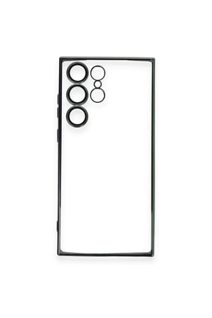 Samsung Galaxy S23 Ultra Uyumlu Kılıf Lensli Silikon - Yeşil
