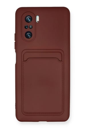 Mi 11i Kılıf Kelvin Kartvizitli Silikon - Bordo