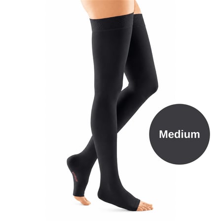 Duomed Dizüstü Varis Çorabı - CCL2 - Burnu Açık - Siyah - Medium