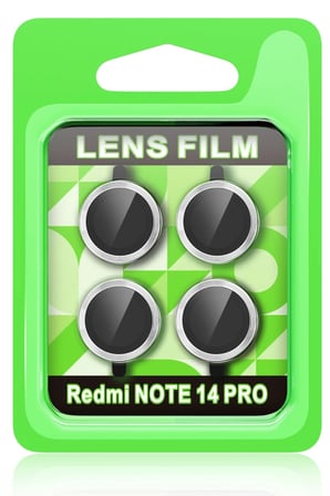 Xiaomi Redmi Note 14 Pro 5G Uyumlu Raze Metal Kamera Lens - Gümüş