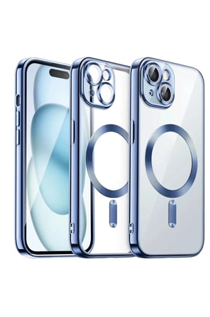Apple İphone 15 Uyumlu Kilif Kross Magneticsafe Kapak Sierra Blue