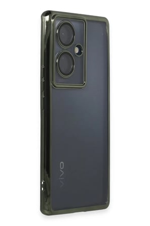 Vivo V29 Lite Uyumlu Kılıf Lensli Silikon - Yeşil