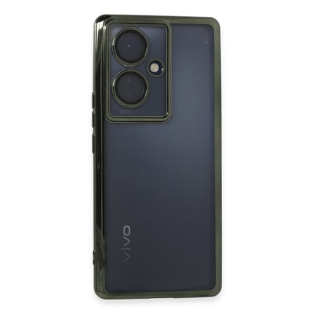Vivo V29 Lite Uyumlu Kılıf Lensli Silikon - Yeşil