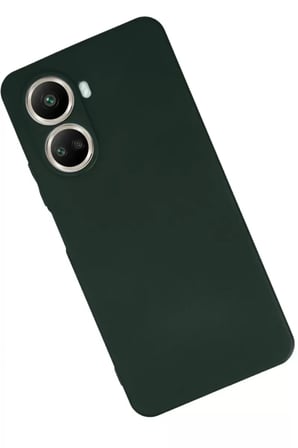 Huawei Nova 10 SE Uyumlu Kılıf First Silikon - Koyu Yeşil