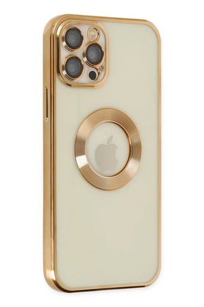 Apple iPhone 12 Pro Uyumlu Kılıf Slot Silikon - Gold