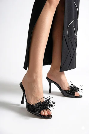 Almas Kadın Topuklu Terlik