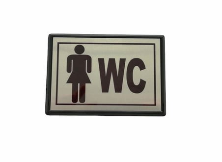 Yönlendirme Büyük WC Bayan 13X8,5 cm
