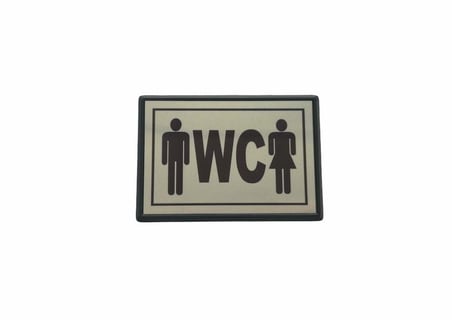 Yönlendirme Küçük WC Bay Bayan 10X7 cm