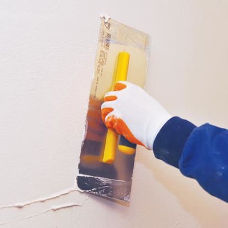 093 Alçı Malası Plastik Açık Saplı 35 cm