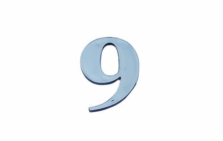 Villa Boy 9 Rakamı 8,5 cm Yapışkanlı