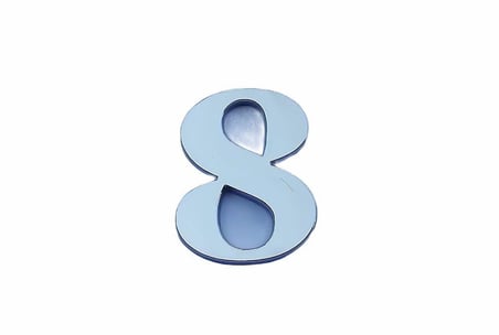 Villa Boy 8 Rakamı 8,5 cm Yapışkanlı