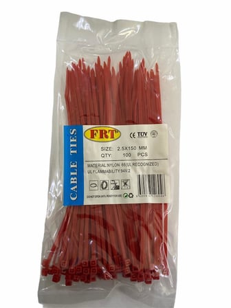 Kırmızı 2,5x150 Kablo Bağı