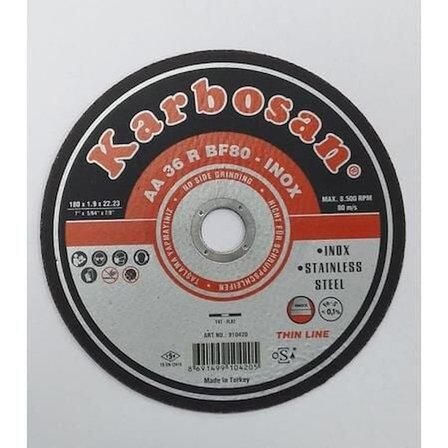 Thinline İnox Kesici 180X1,9X22,23 mm
