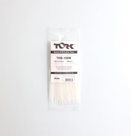 Beyaz Kablo Bağı 2,5X150