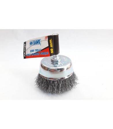 HA11145 Pimli Gri Tel Çanak Fırça 50 mm