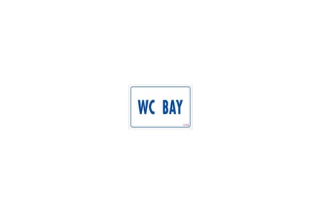WC Uyarı Levhası 17,5x25 KOD:1783