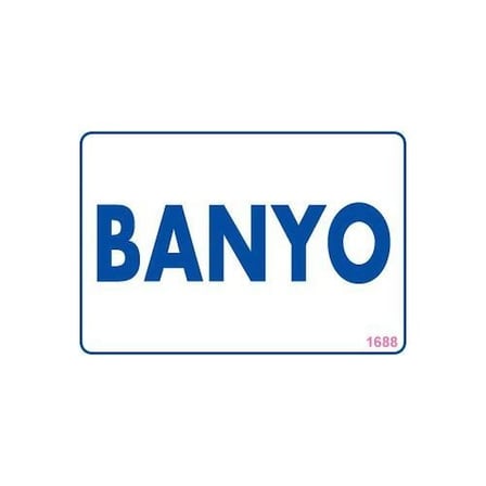 Banyo Uyarı Levhası 17,5x25 KOD:1688