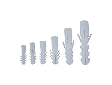 Plastik Dubel Beyaz 14 mm ( 20 Adet )