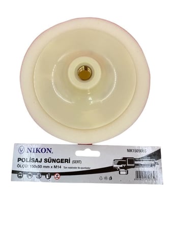 15050BS Polisaj Süngeri 150 mm Beyaz Sert