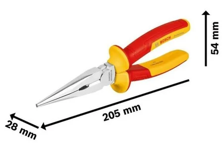Profesyonel İzoleli Düz Kargaburun 200 mm