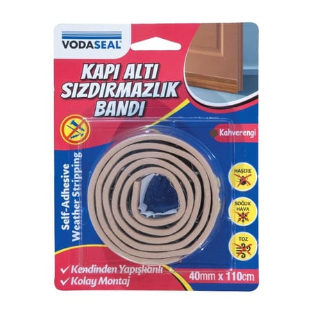 Vodaseal Kapı Altı Sızdırmazlık Bandı 40 mm 110 cm Kahverengi