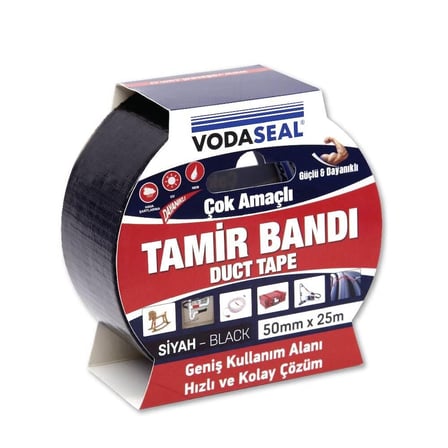 Vodaseal Duct Tape Tamir Bandı 50 mm 25 Metre Gri