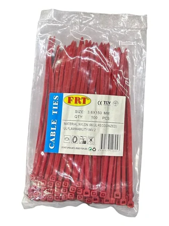 Kırmızı 3,6X150 Kablo Bağı