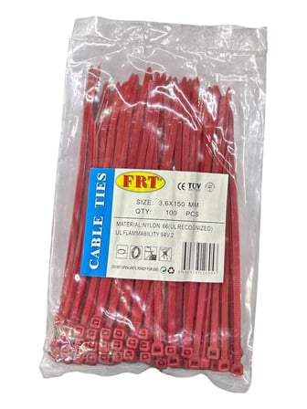 Kırmızı 3,6X150 Kablo Bağı