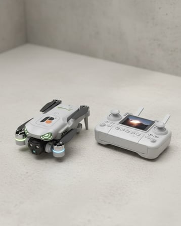 Tek Tuşla Kalkış İniş Özellikli Katlanabilir Drone
