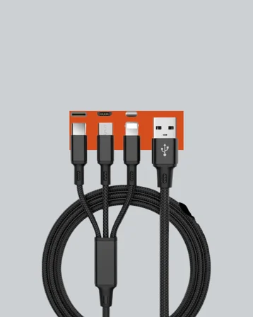 Çoklu USB Şarj Kablosu – 12m Hızlı Şarj 3A Güçlü Akım
