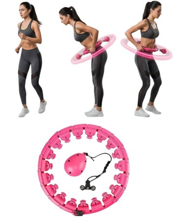 Evde Spor İçin Akıllı Hula Hoop Çemberi Bel İnceltici Mor