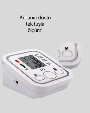 Kol Tipi LCD Ekranlı Elektronik Tansiyon Monitörü