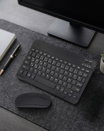 Bluetooth Klavye Mouse Seti Taşınabilir Wireless Bilgisayar Aksesuarı
