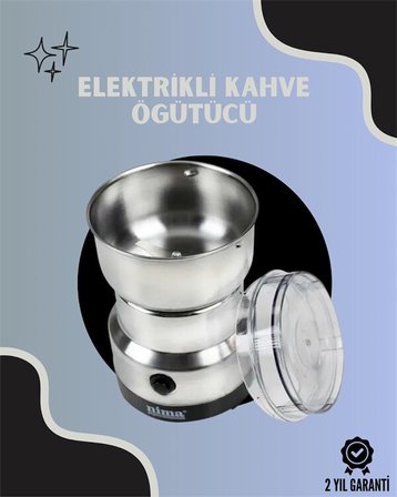 Paslanmaz Çelik Kahve Değirmeni | Düşük Gürültü Yüksek Devir Fındık ve Ta