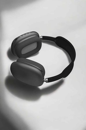 P9 Plus Hi-fi Ses Kalitesi Ayarlanabilir Mikrofonlu Bluetooth Kulaklık Siyah