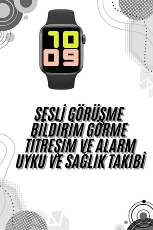 Yeni Nesil  Akıllı Saat Müzik Dinleme Tema Değiştirme Ça?