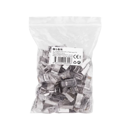 S-LINK SL-COB24P RJ45 Yeni Nesil JAC UTP CAT6 Metal (100lü PAKET)(1923)