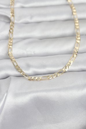 CM 14K Gold Renk Kuşgözü Zincir Model 60 cm Kadın Kolye 5886