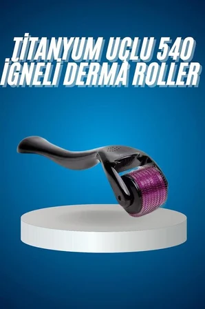 Titanyum Uçlu Derma Roller 540 İğneli 1 mm Gözenek Azaltıcı Akne İzlerine Uyg